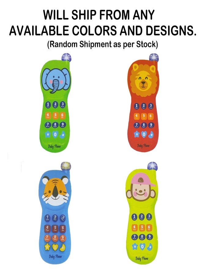 في جراسب هاتف محمول VGRASSP بتصميم كلاسيكي واقعي، لعبة تمثيلية للأطفال الصغار والرضع مع ضوء وامض وموسيقى ديناميكية - هدية للأولاد والبنات - متعدد الألوان (اللون والتصميم حسب المخزون) - Image 2